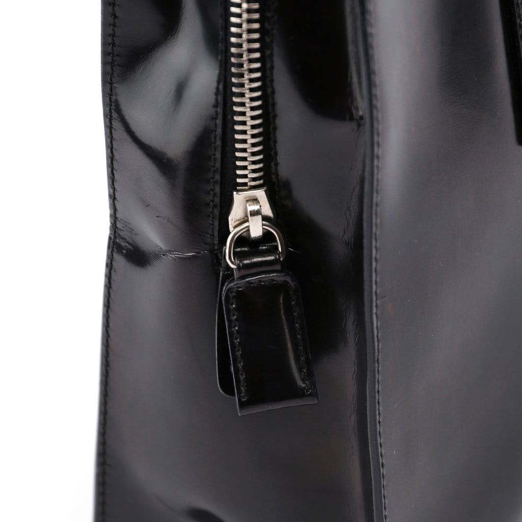 Black Spazzolato Tote