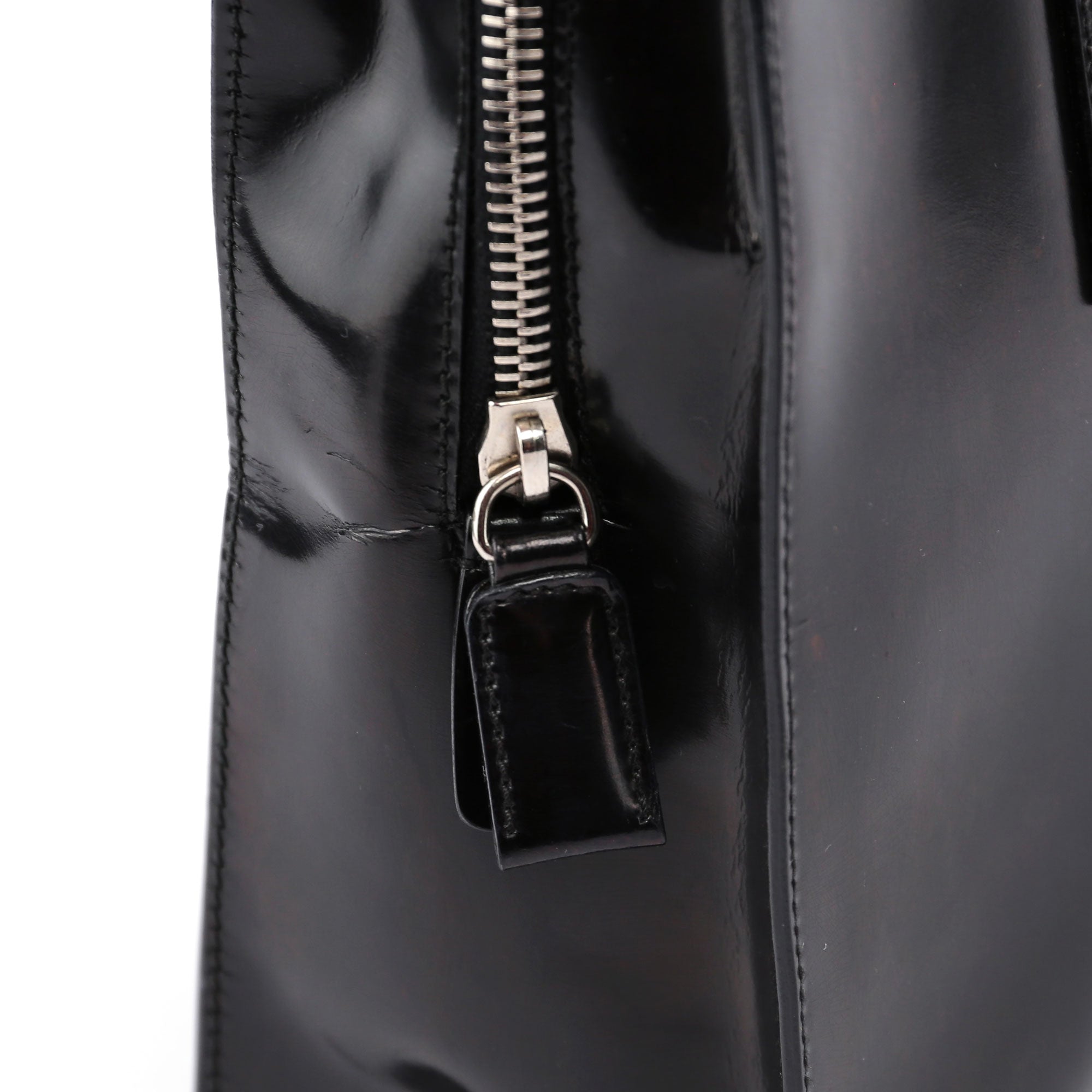 Black Spazzolato Tote