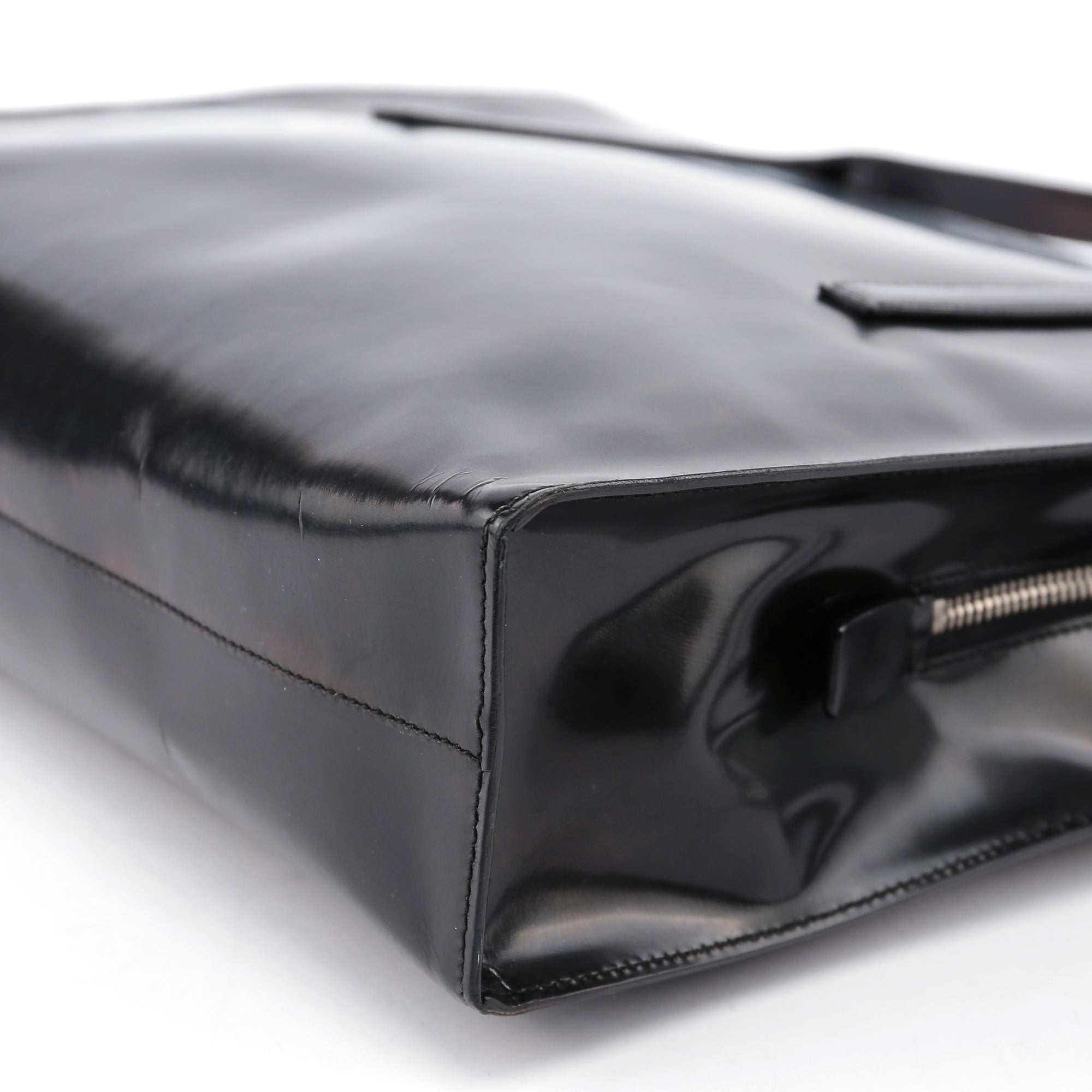 Black Spazzolato Tote