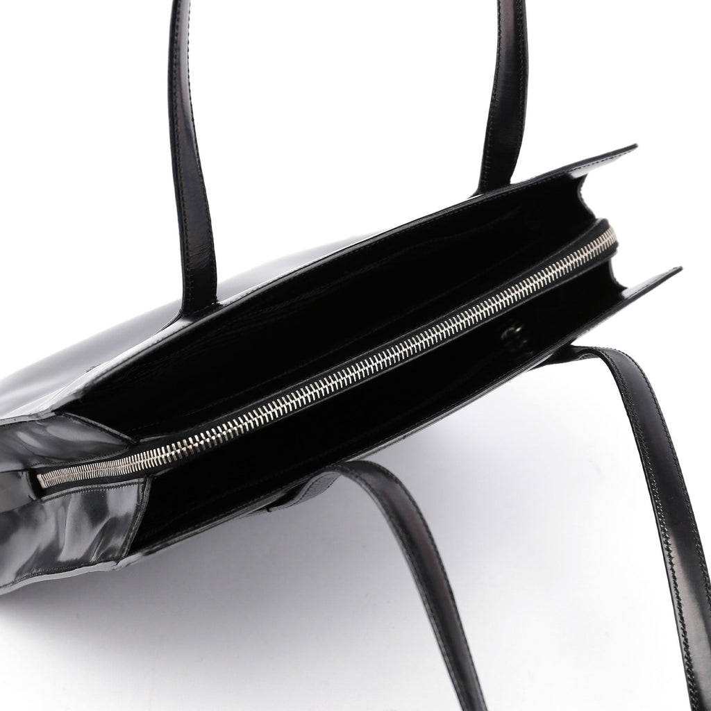 Black Spazzolato Tote