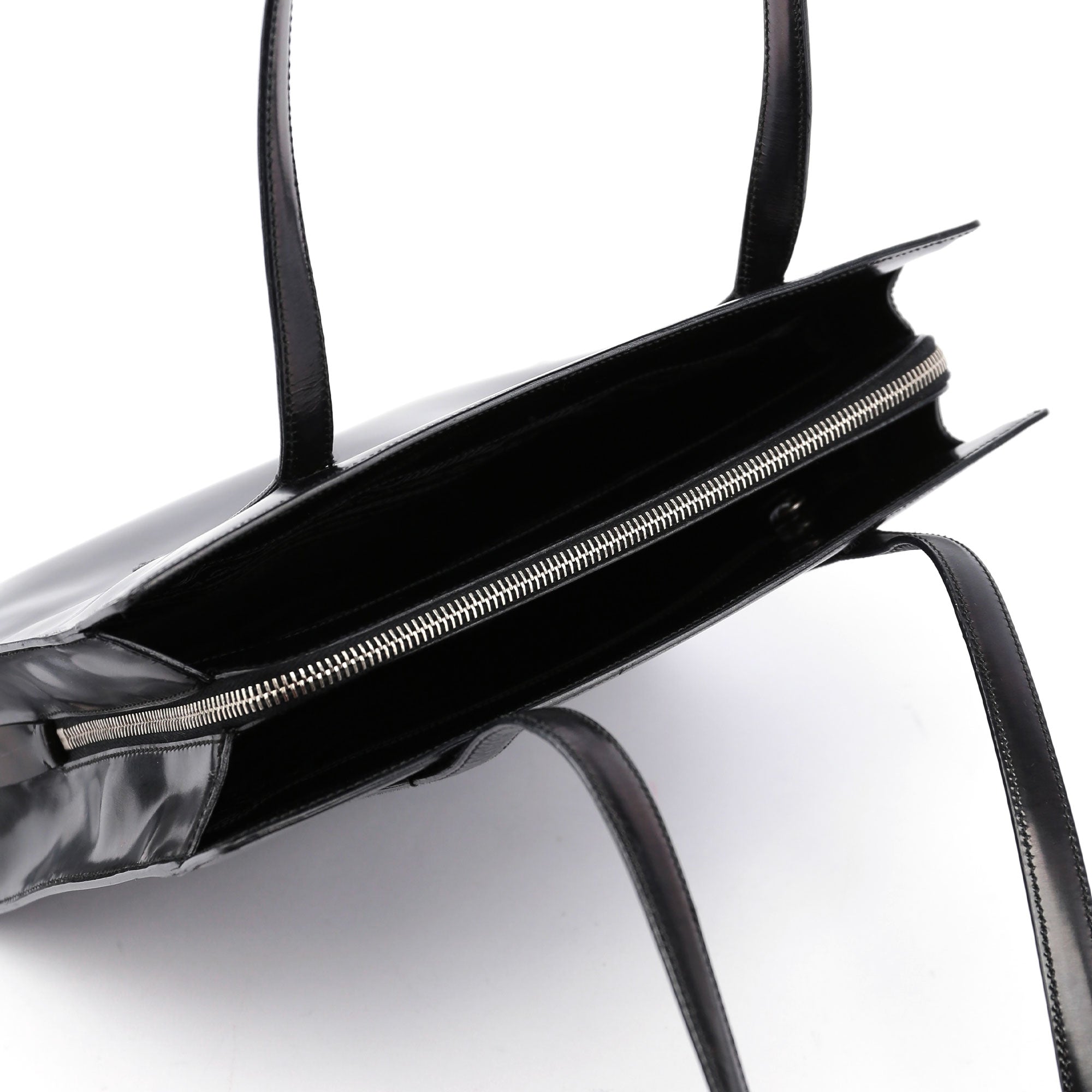 Black Spazzolato Tote