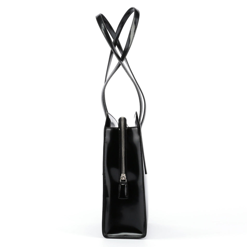 Black Spazzolato Tote