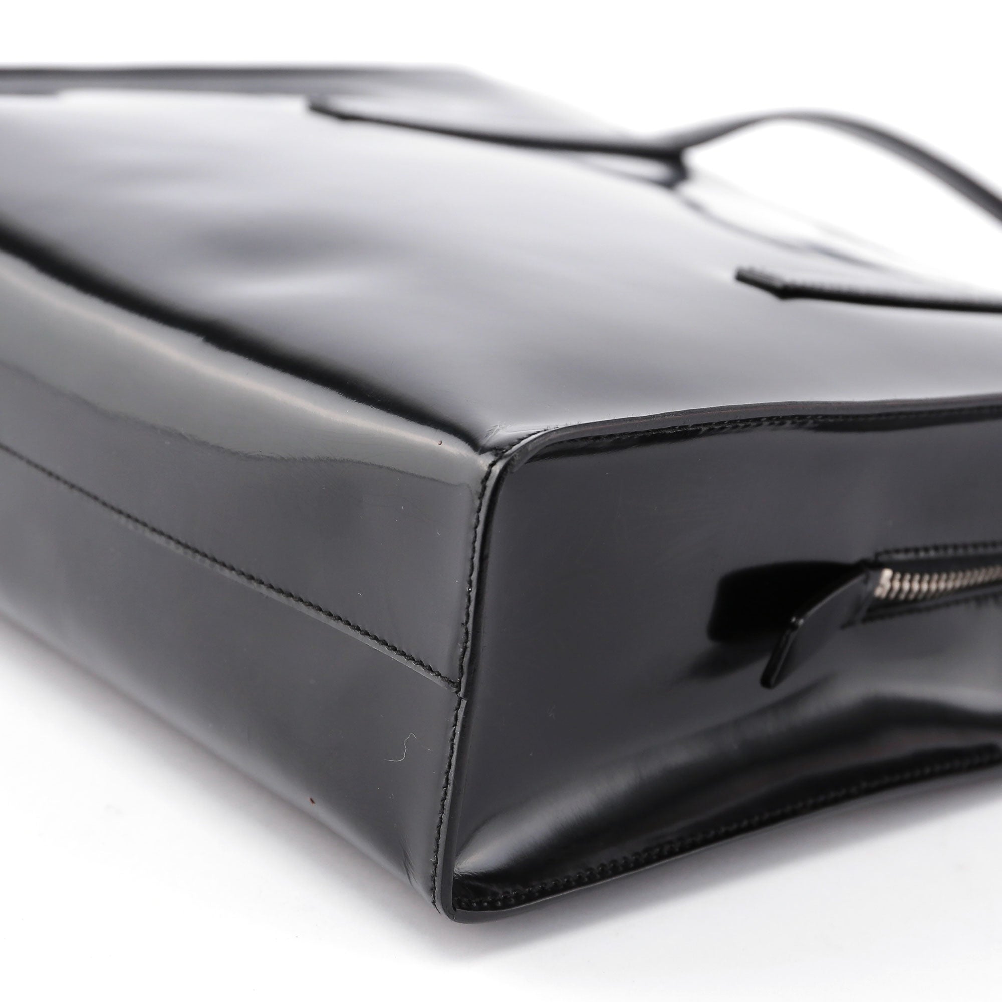 Black Spazzolato Tote