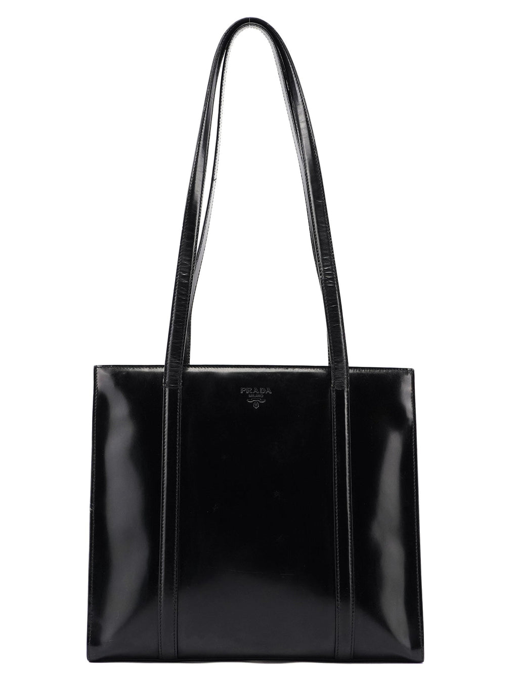Black Spazzolato Tote