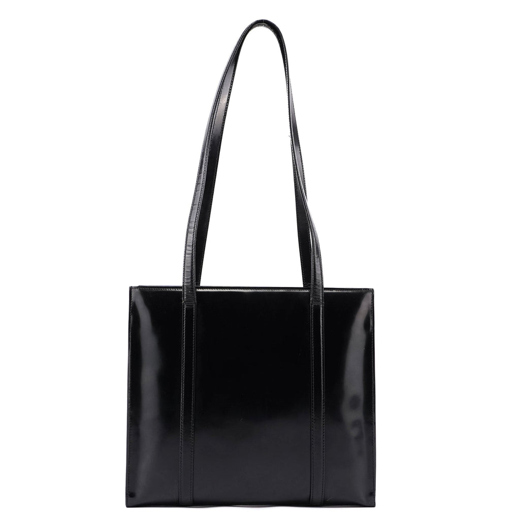 Black Spazzolato Tote