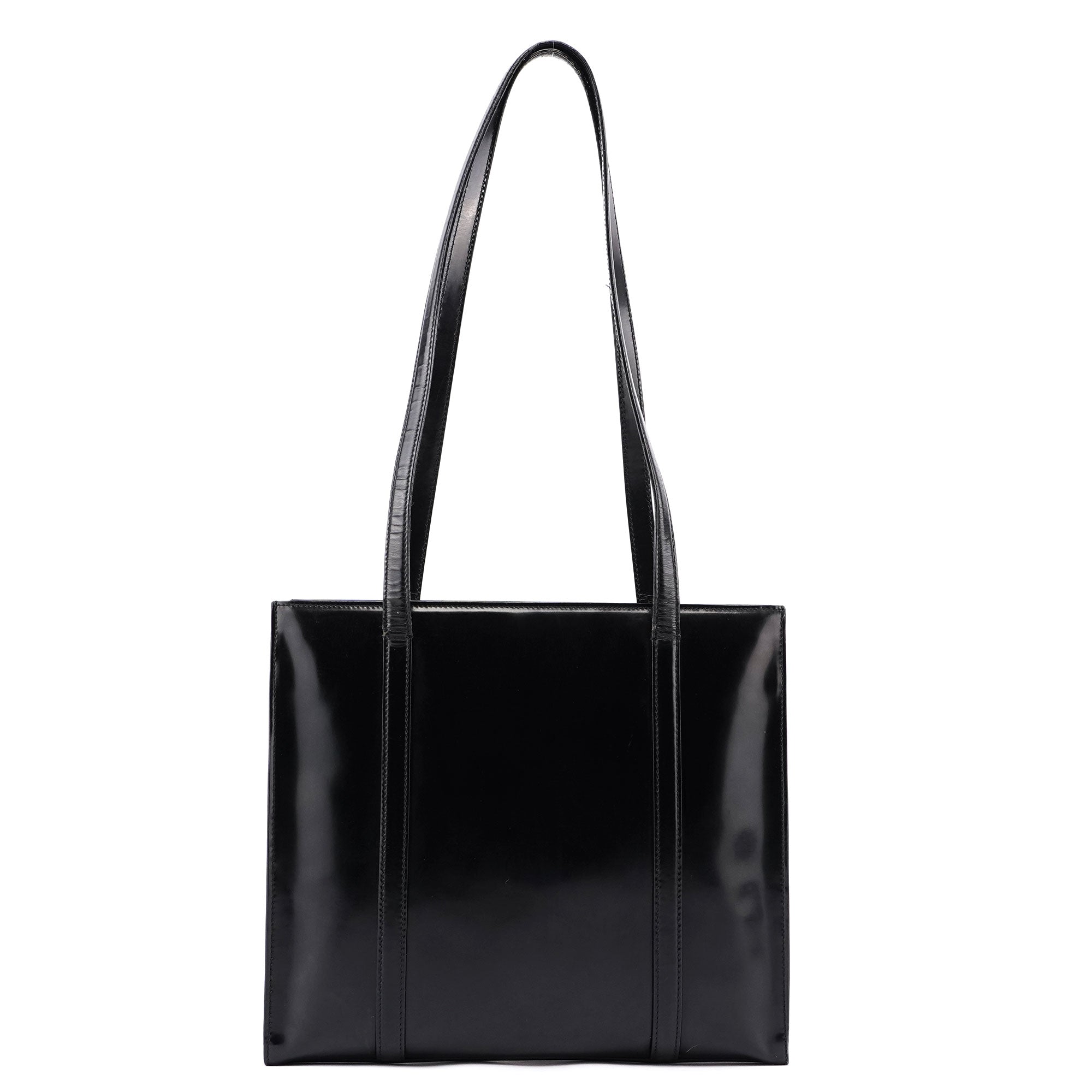 Black Spazzolato Tote