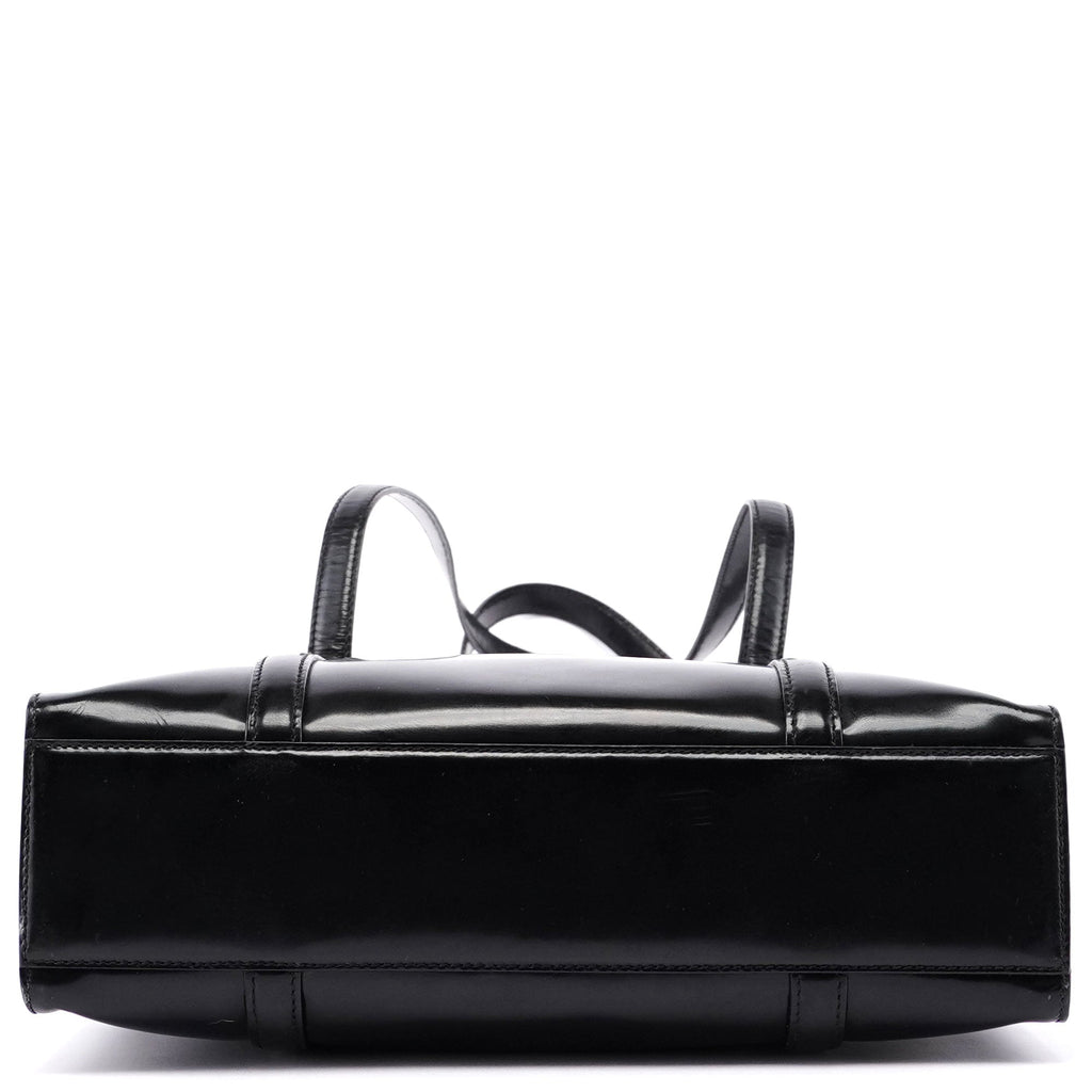 Black Spazzolato Tote