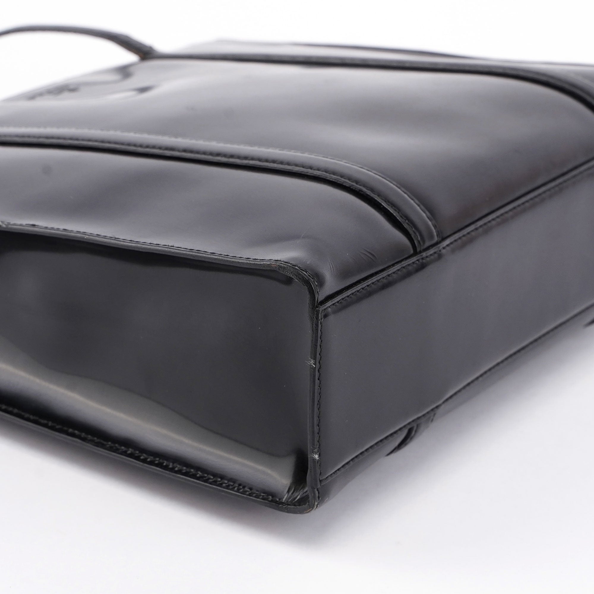 Black Spazzolato Tote