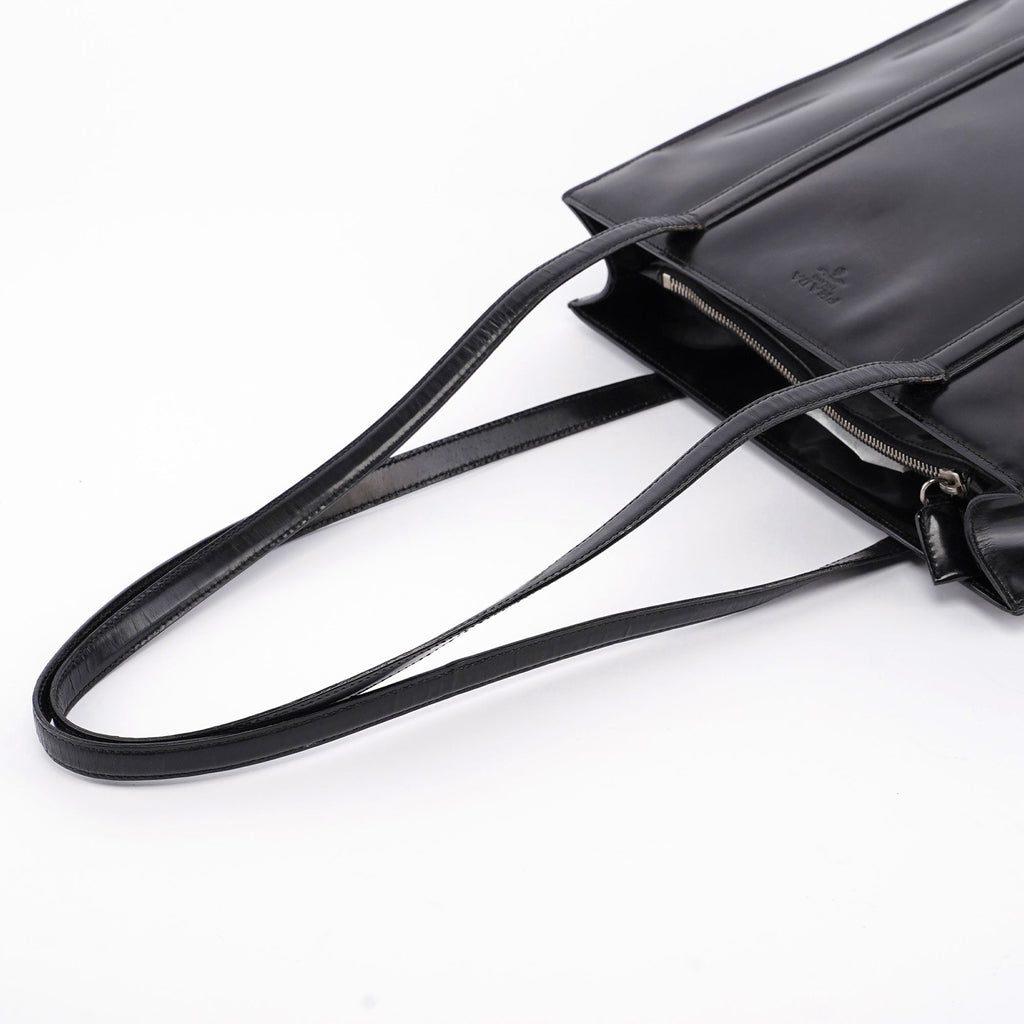 Black Spazzolato Tote