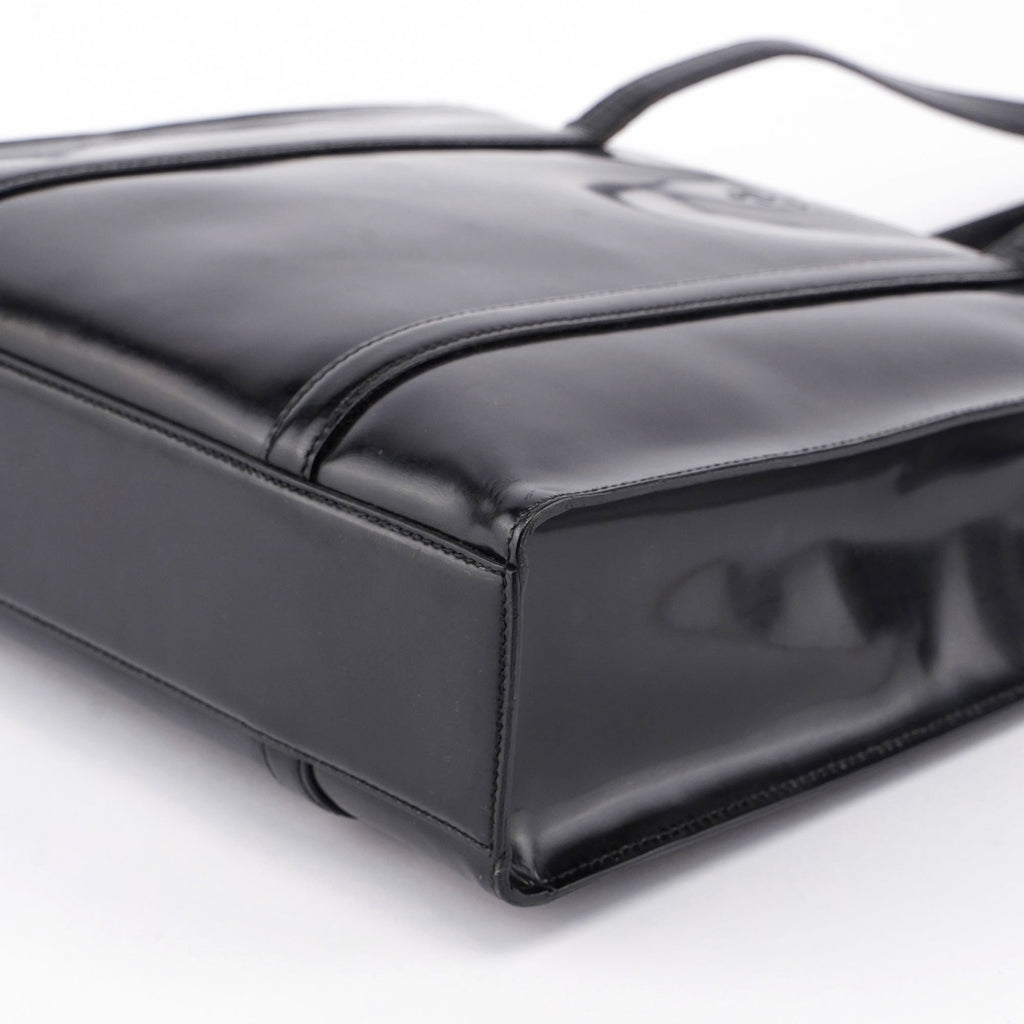 Black Spazzolato Tote