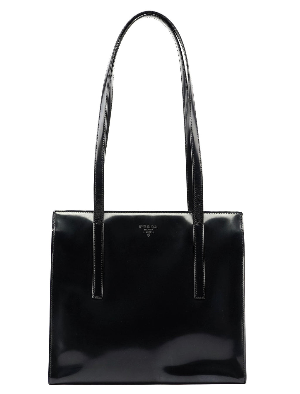 Black Spazzolato Tote