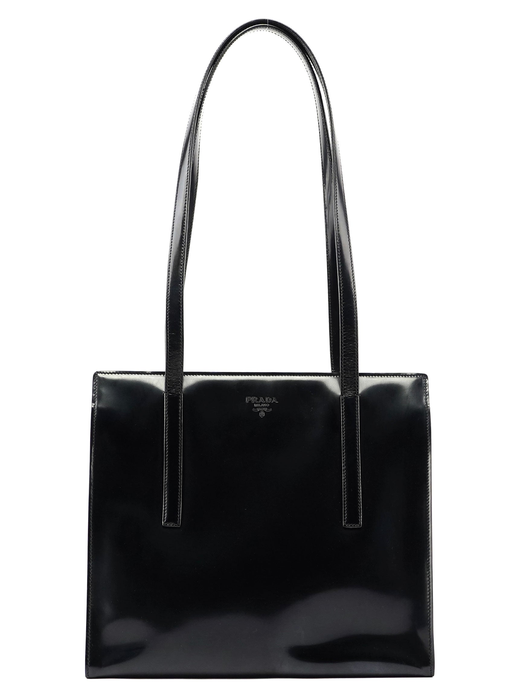 Black Spazzolato Tote