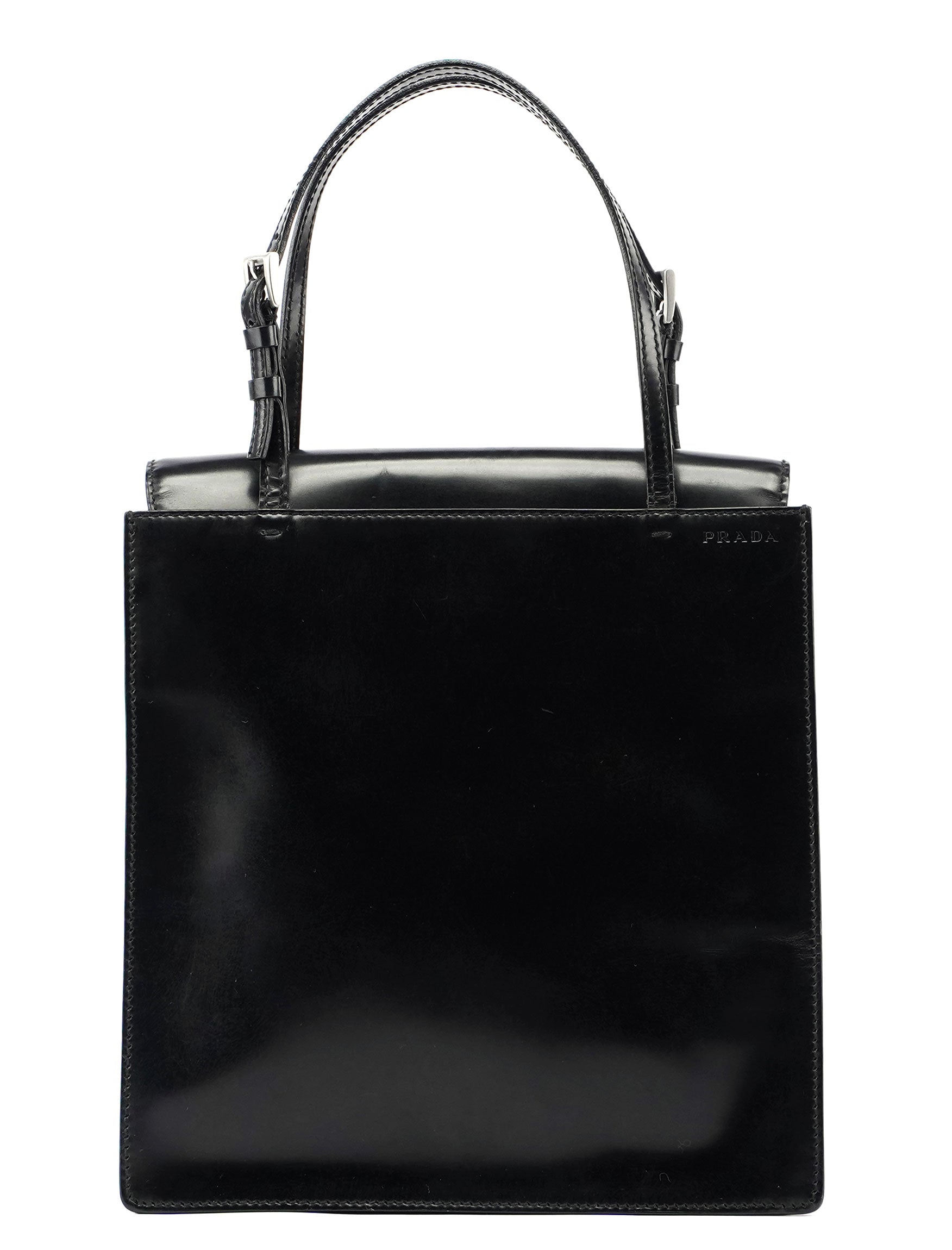 Black Spazzolato Tote