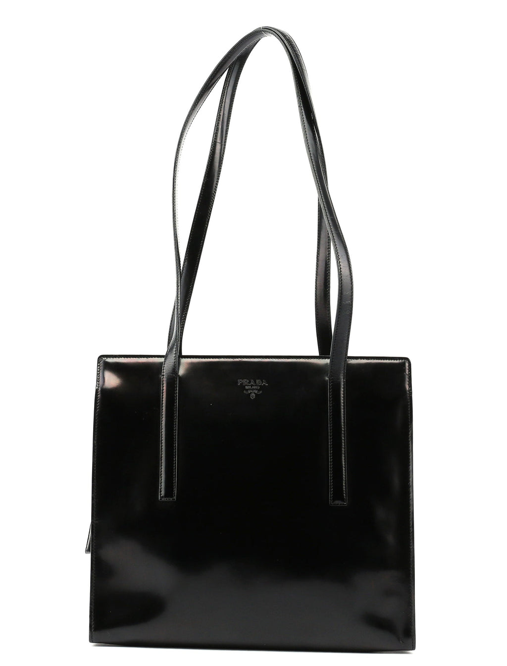 Black Spazzolato Tote