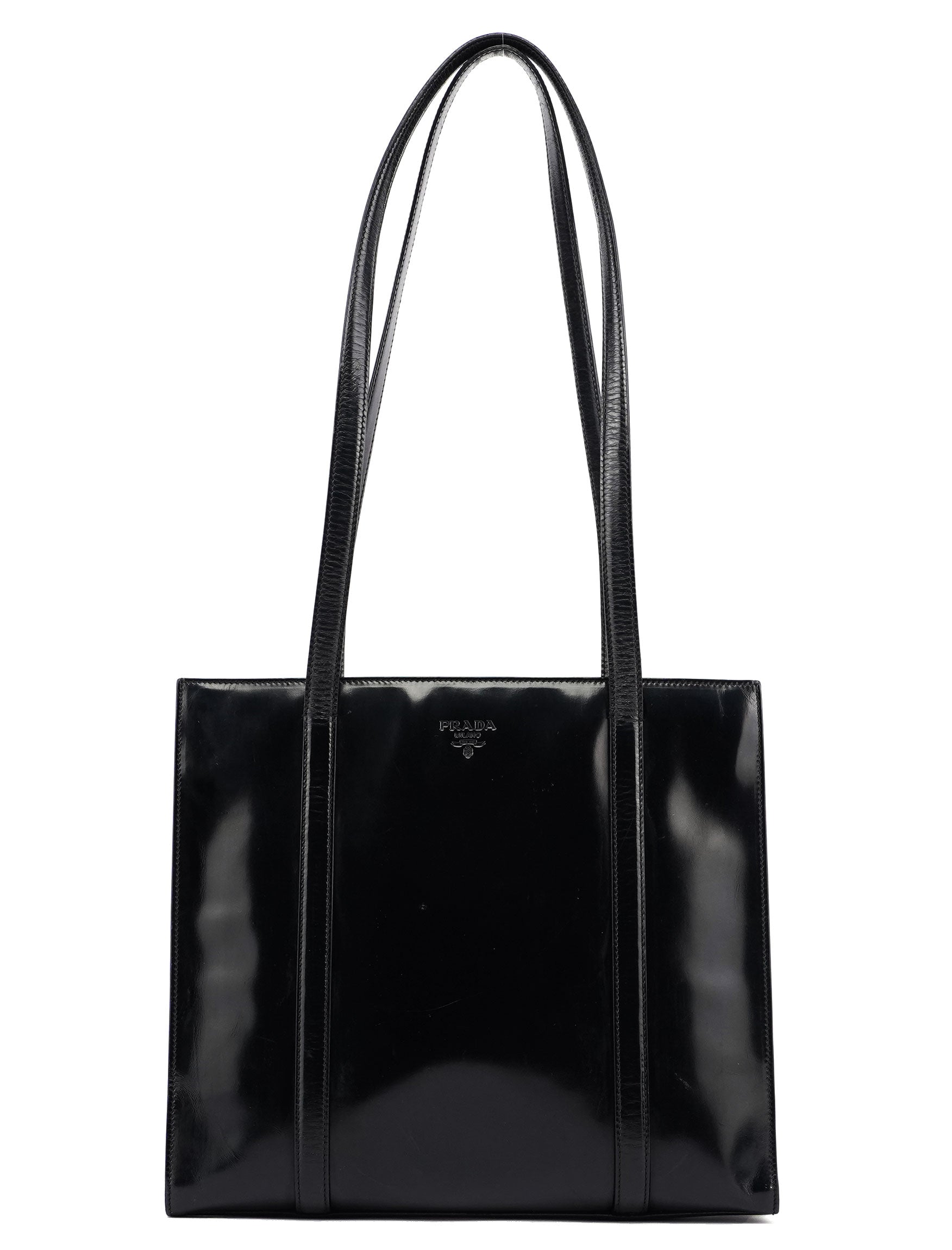 Black Spazzolato Tote