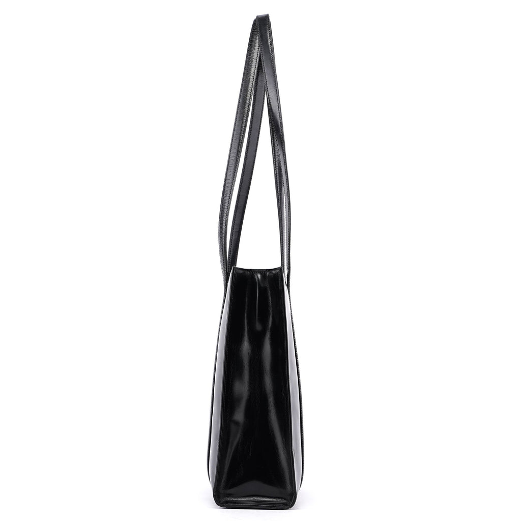 Black Spazzolato Tote