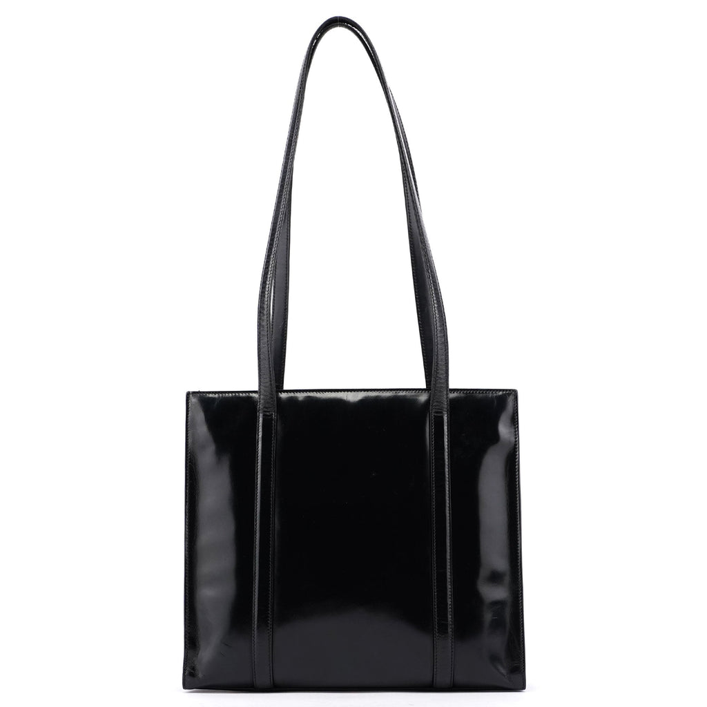 Black Spazzolato Tote