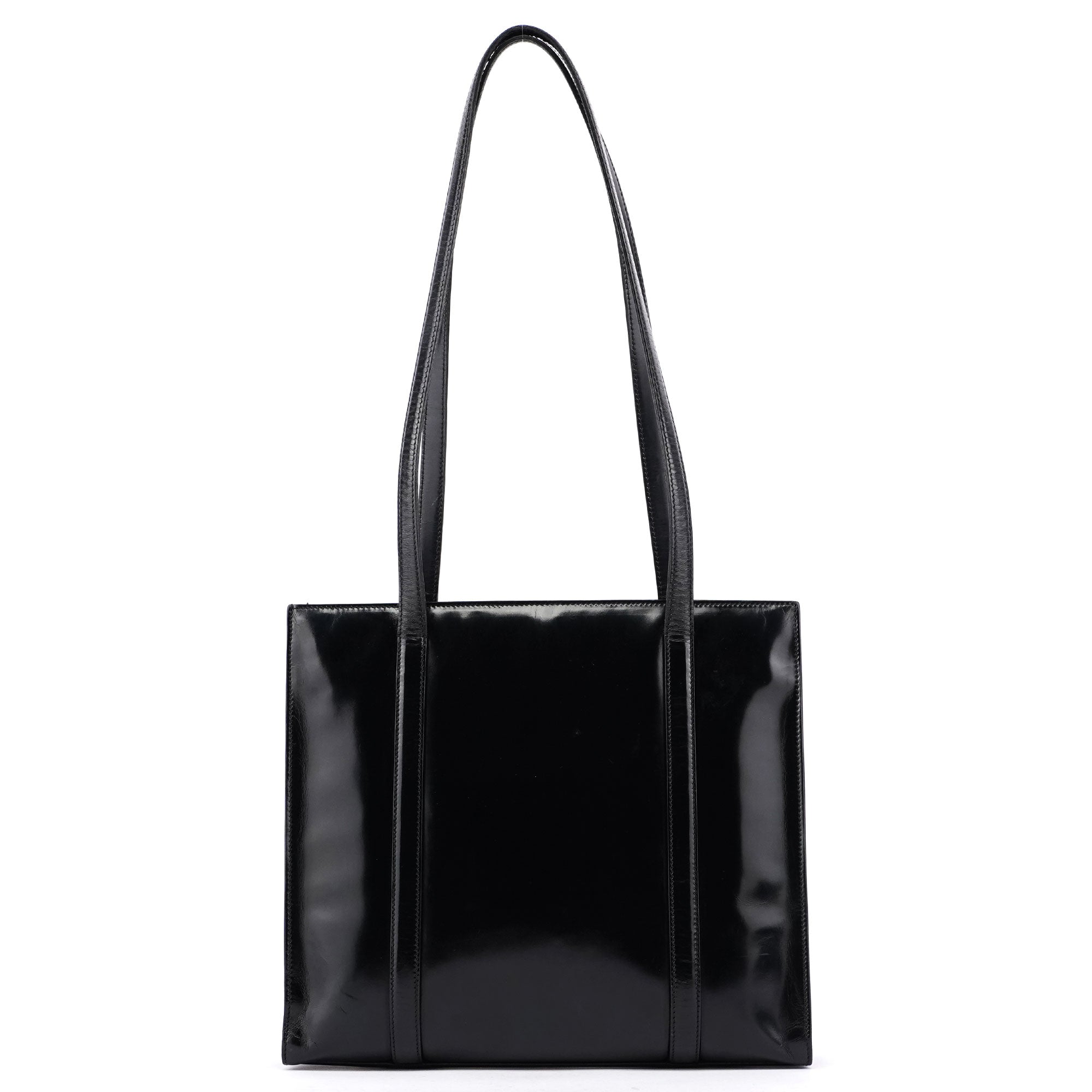 Black Spazzolato Tote