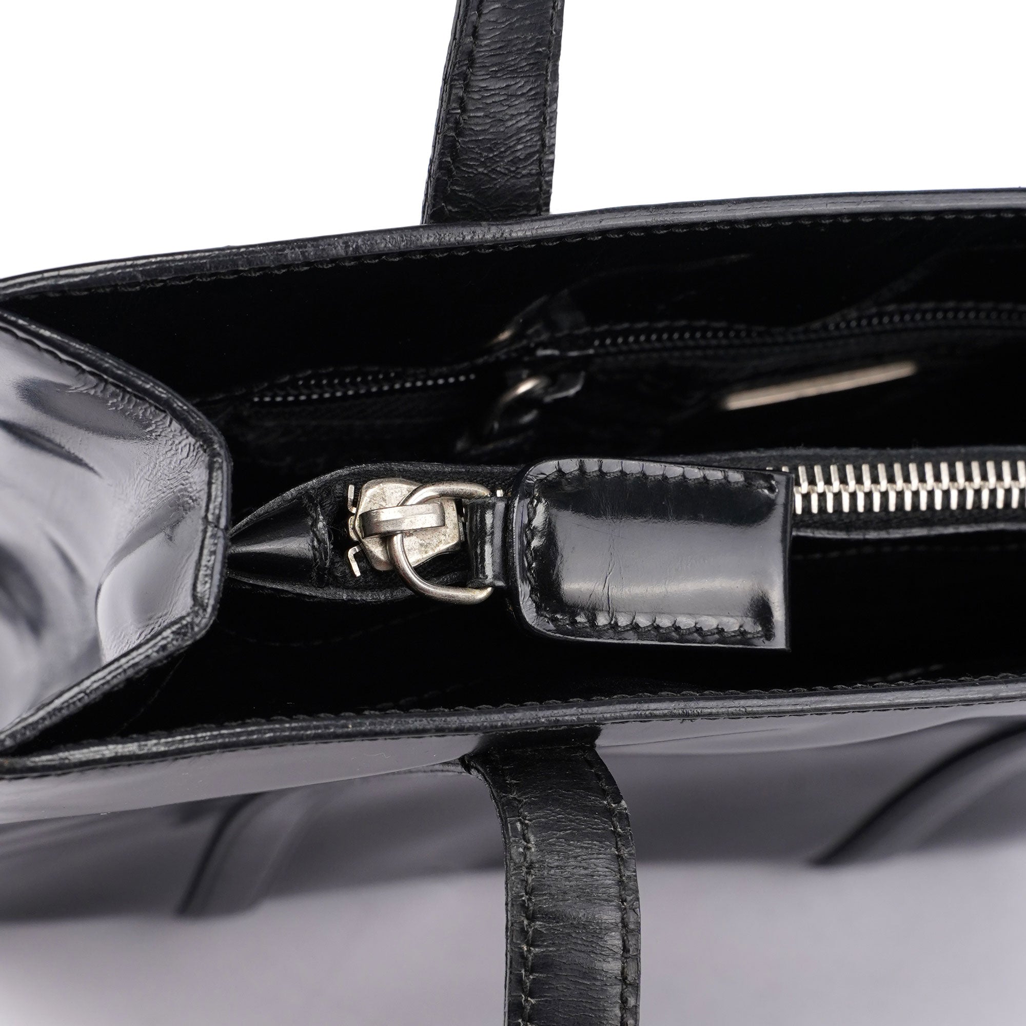 Black Spazzolato Tote