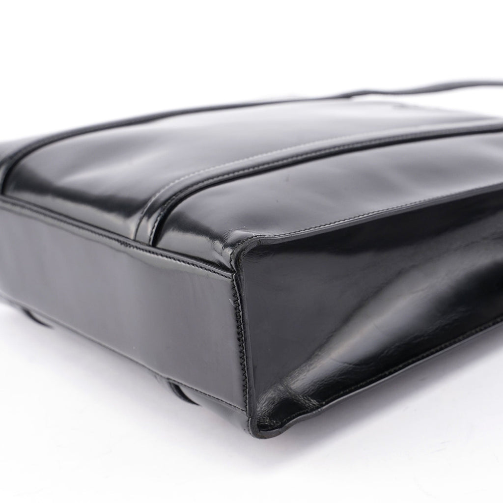 Black Spazzolato Tote