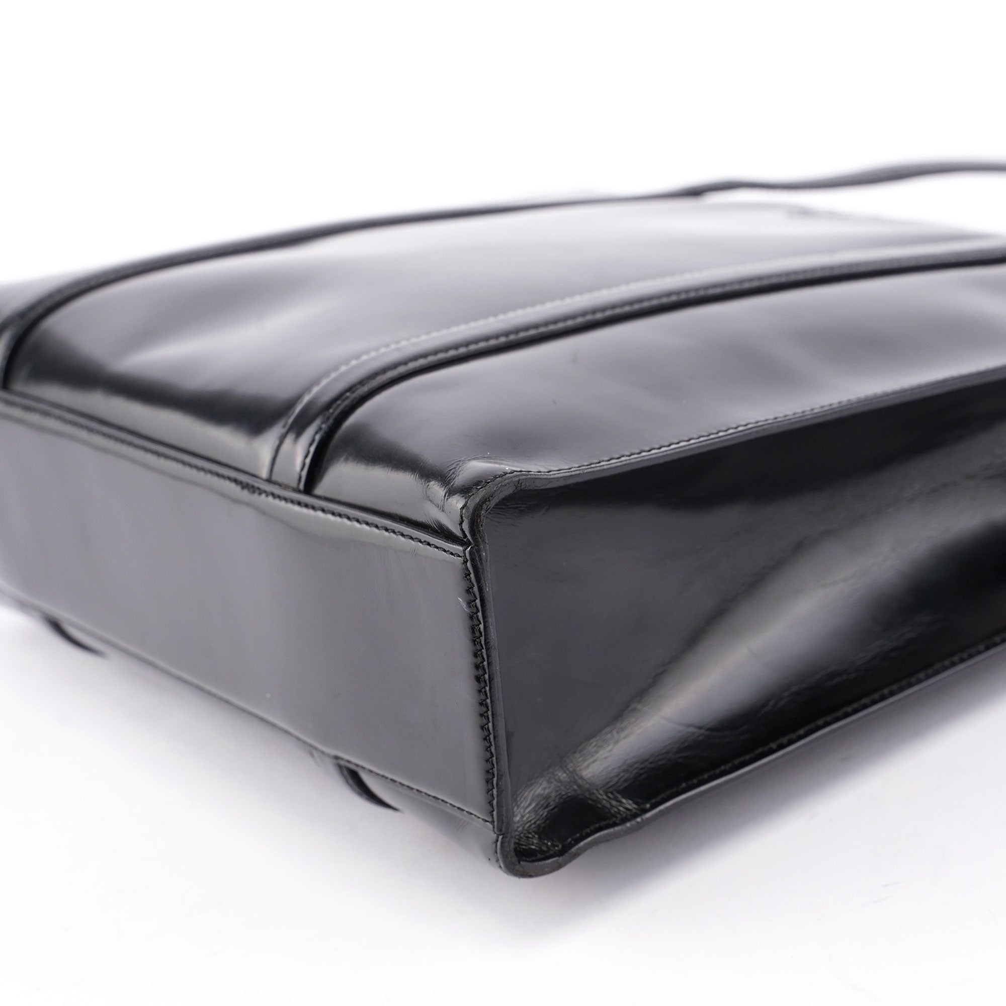 Black Spazzolato Tote