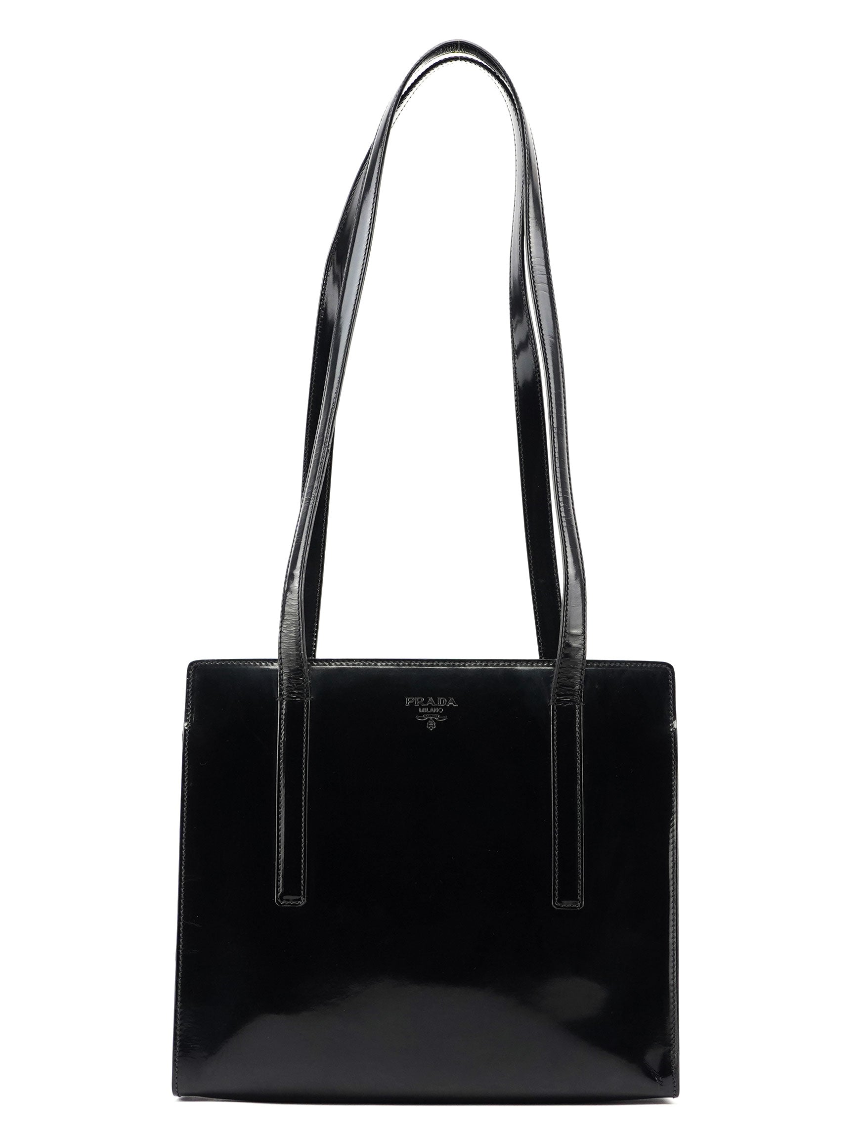 Black Spazzolato Tote