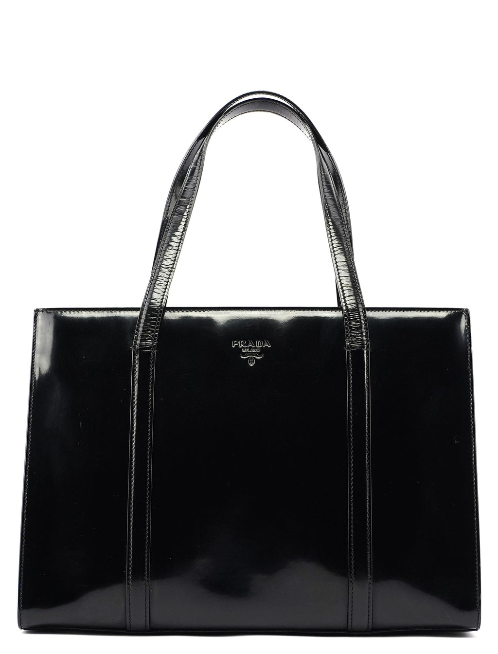Black Spazzolato Tote