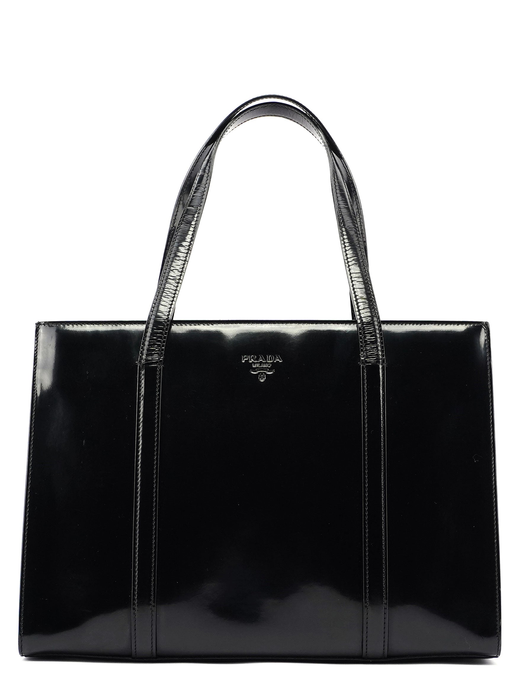 Black Spazzolato Tote