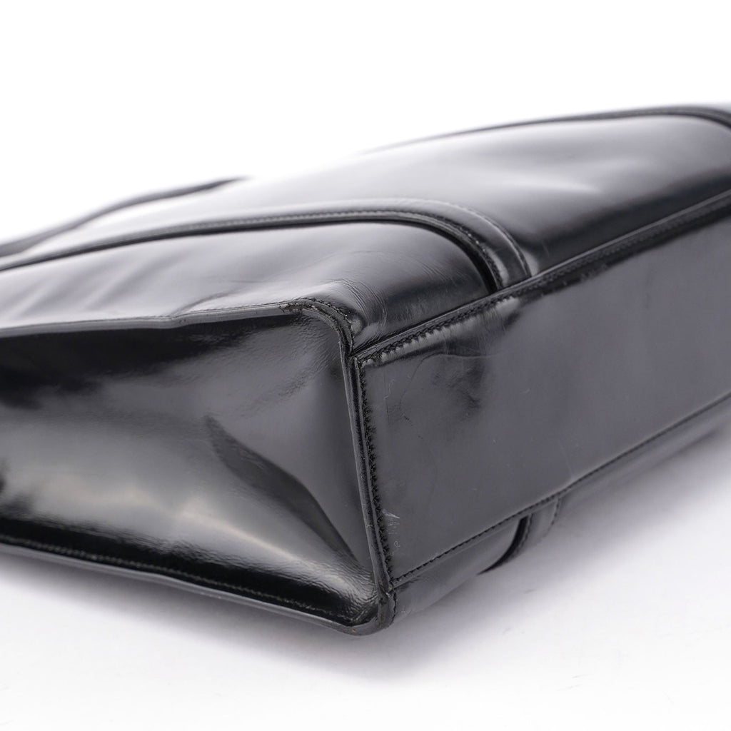 Black Spazzolato Tote