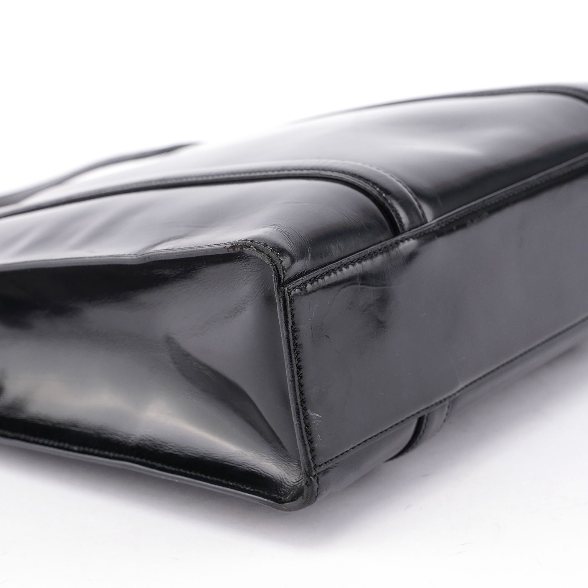 Black Spazzolato Tote