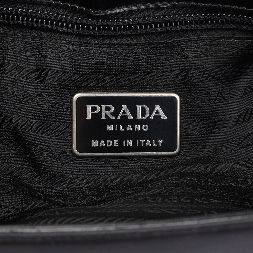 Black Spazzolato Tote