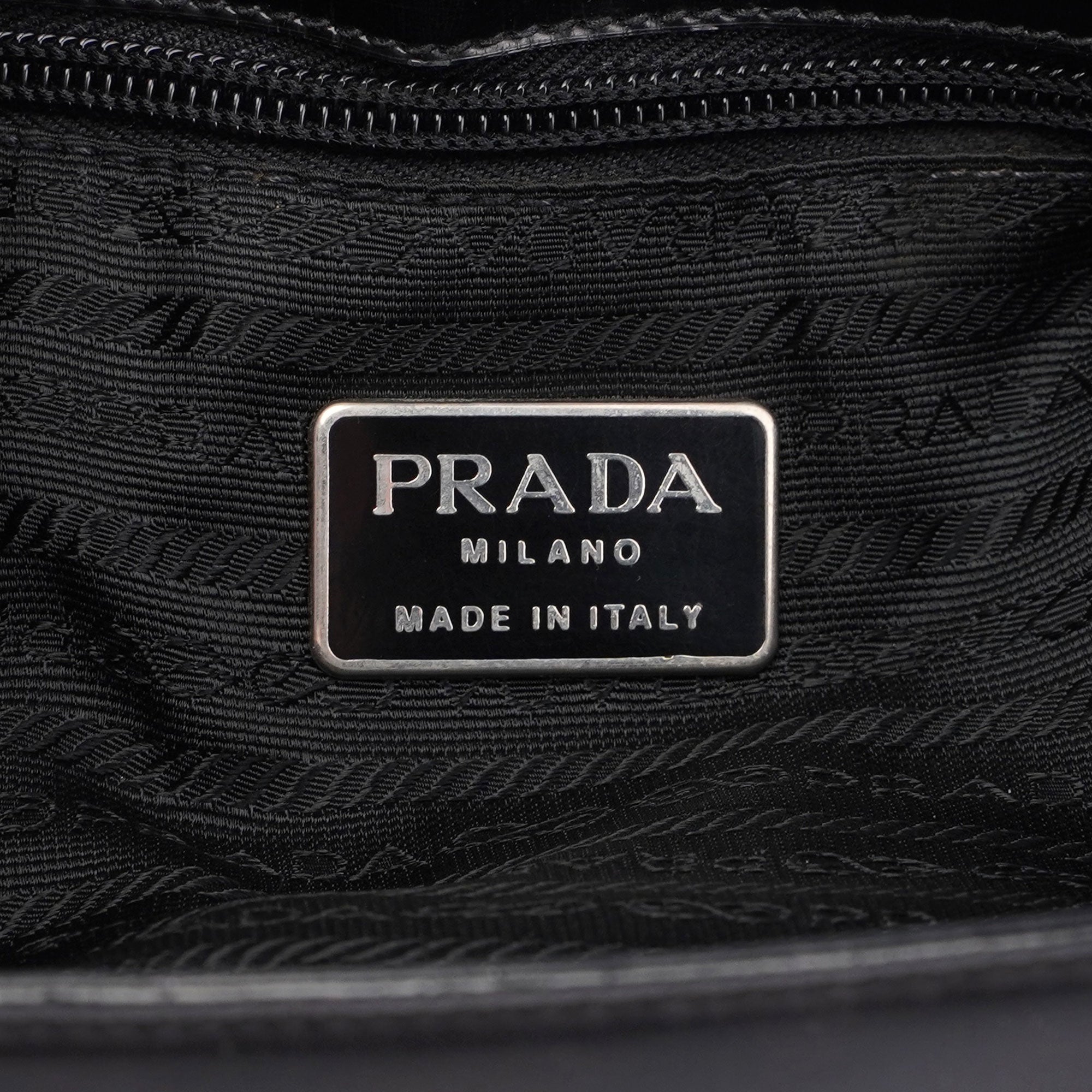 Black Spazzolato Tote