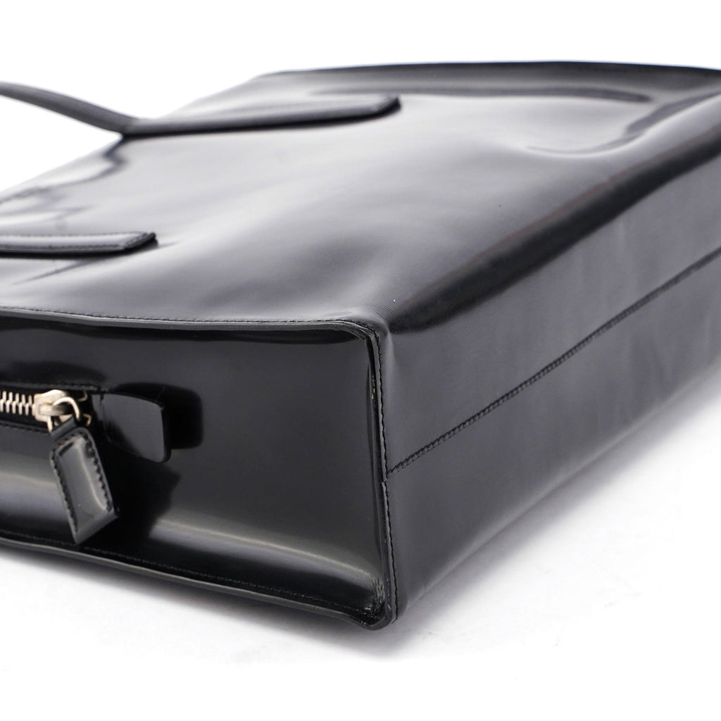 Black Spazzolato Tote