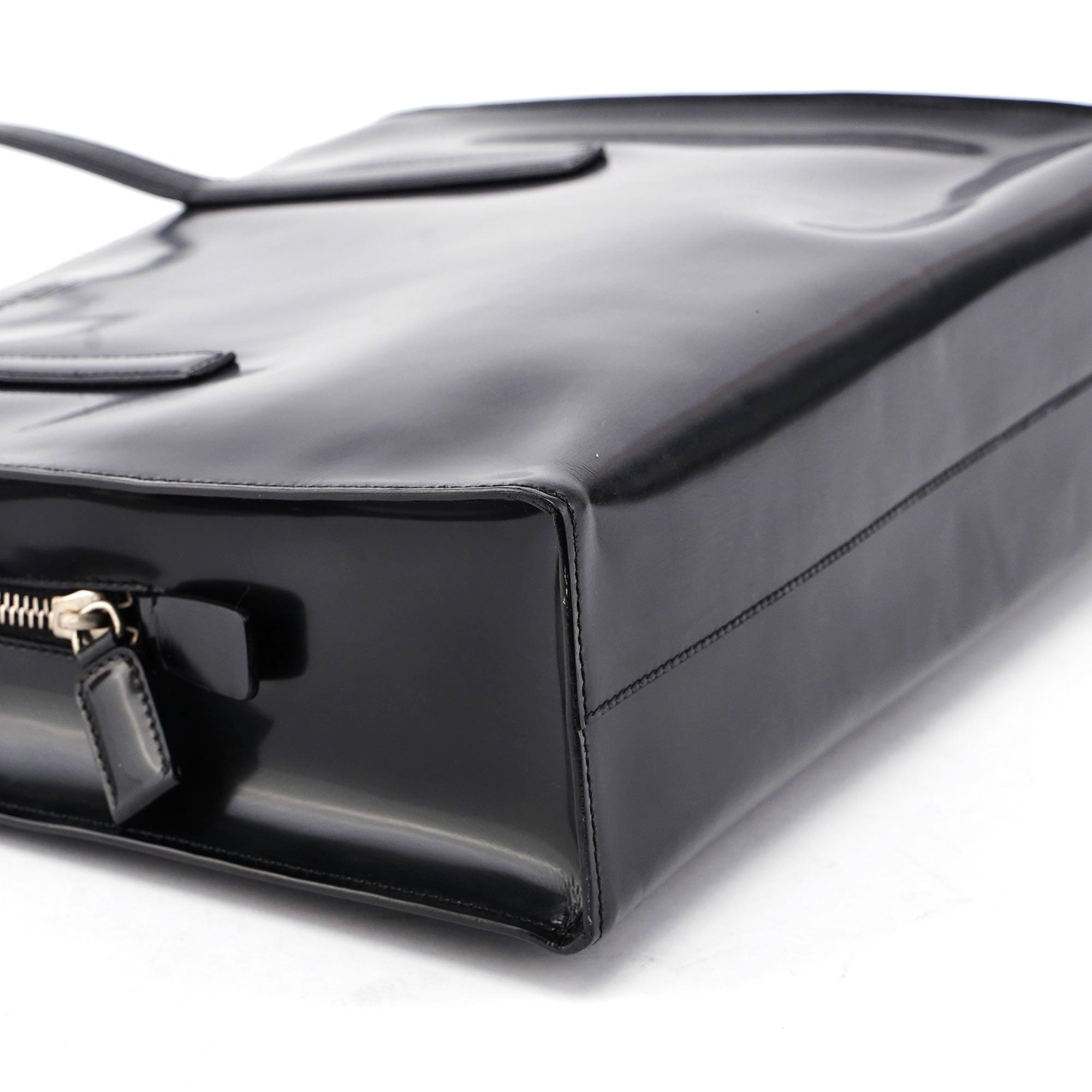 Black Spazzolato Tote