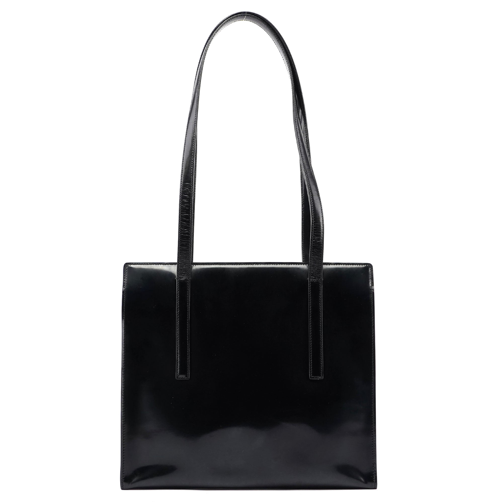 Black Spazzolato Tote