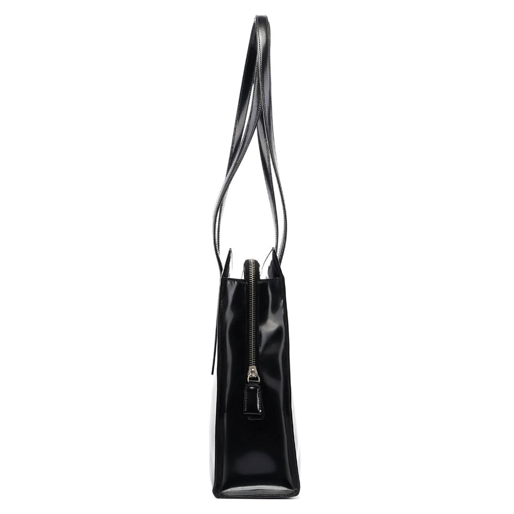 Black Spazzolato Tote