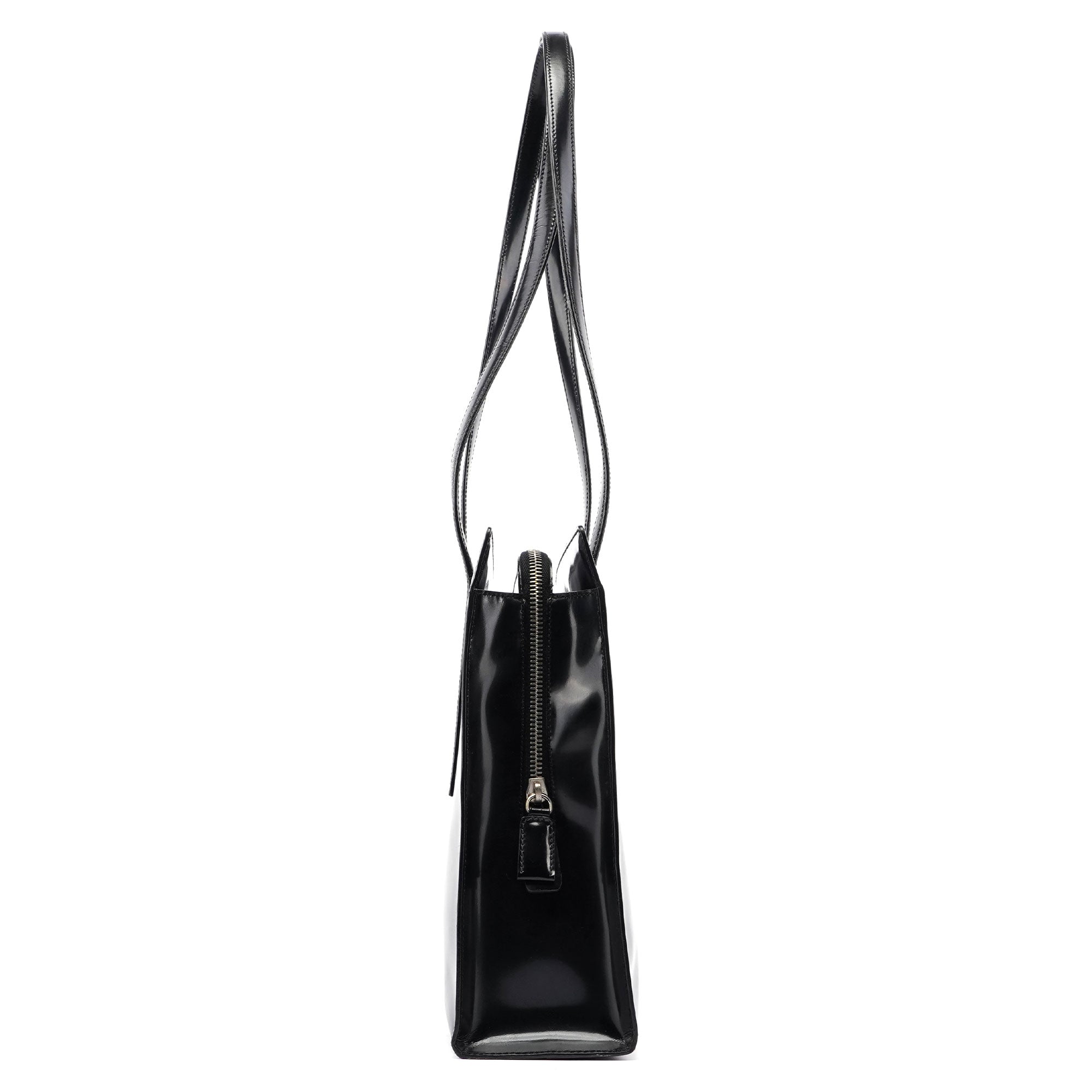 Black Spazzolato Tote