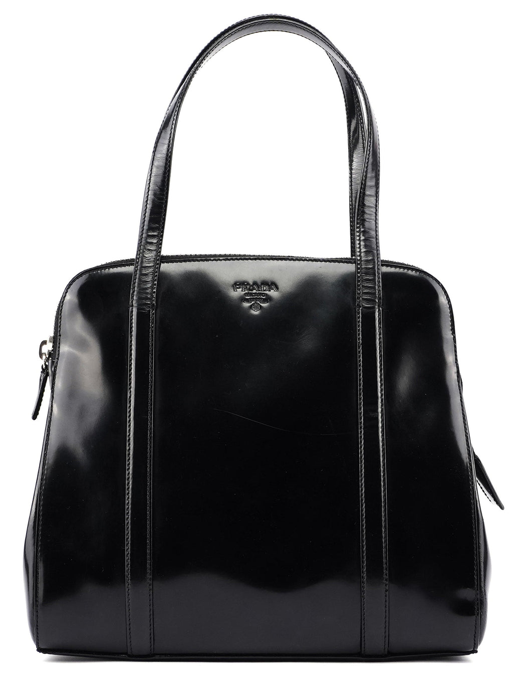 Black Spazzolato Tote