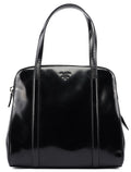 Black Spazzolato Tote