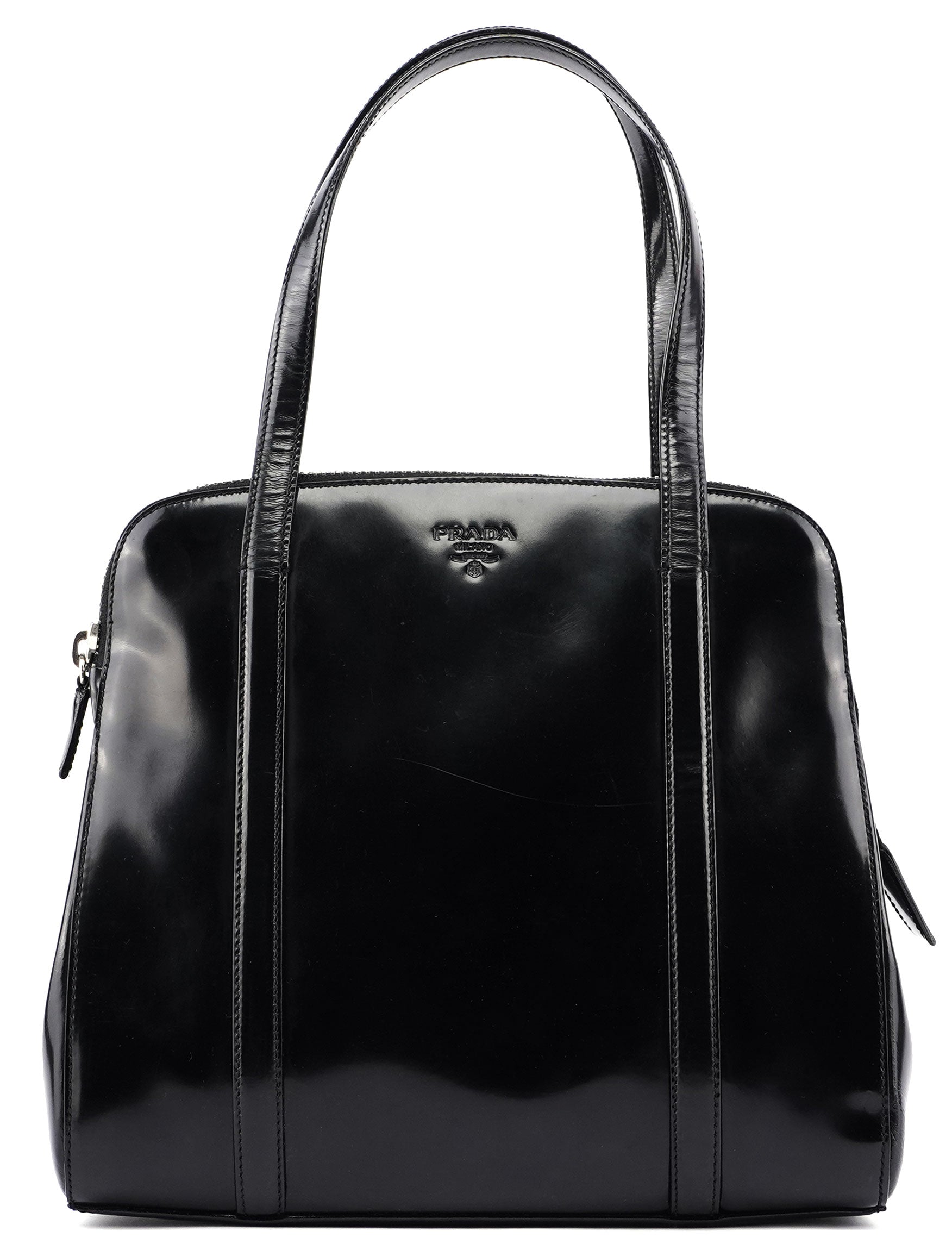 Black Spazzolato Tote