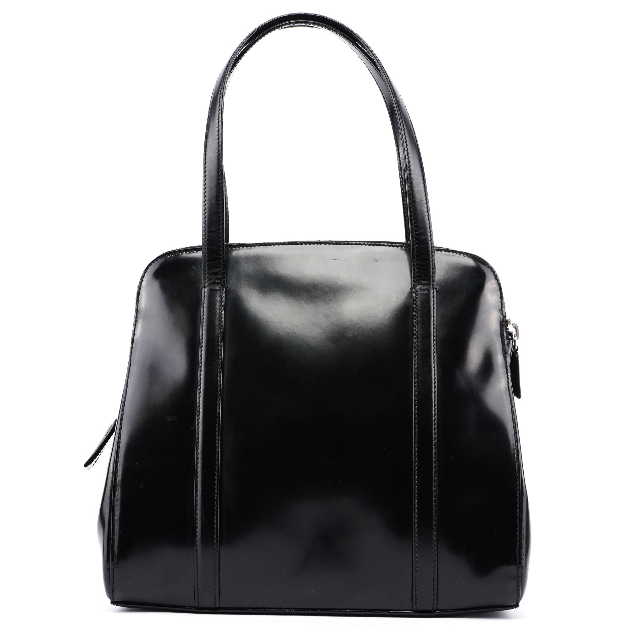 Black Spazzolato Tote