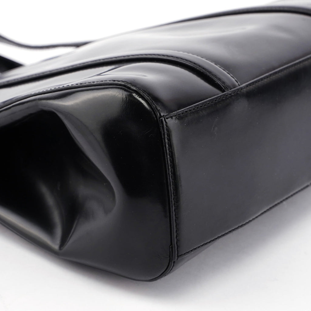 Black Spazzolato Tote