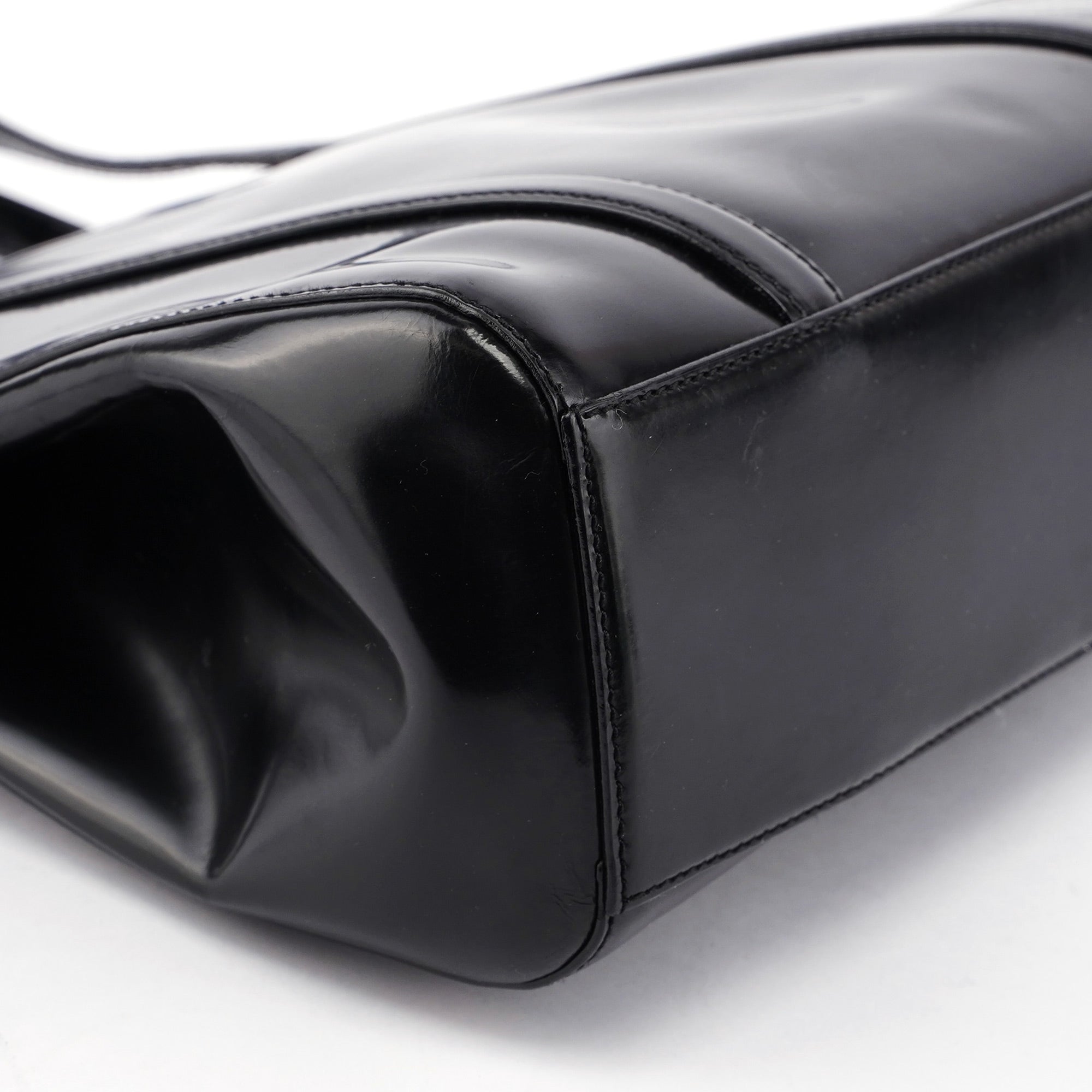 Black Spazzolato Tote