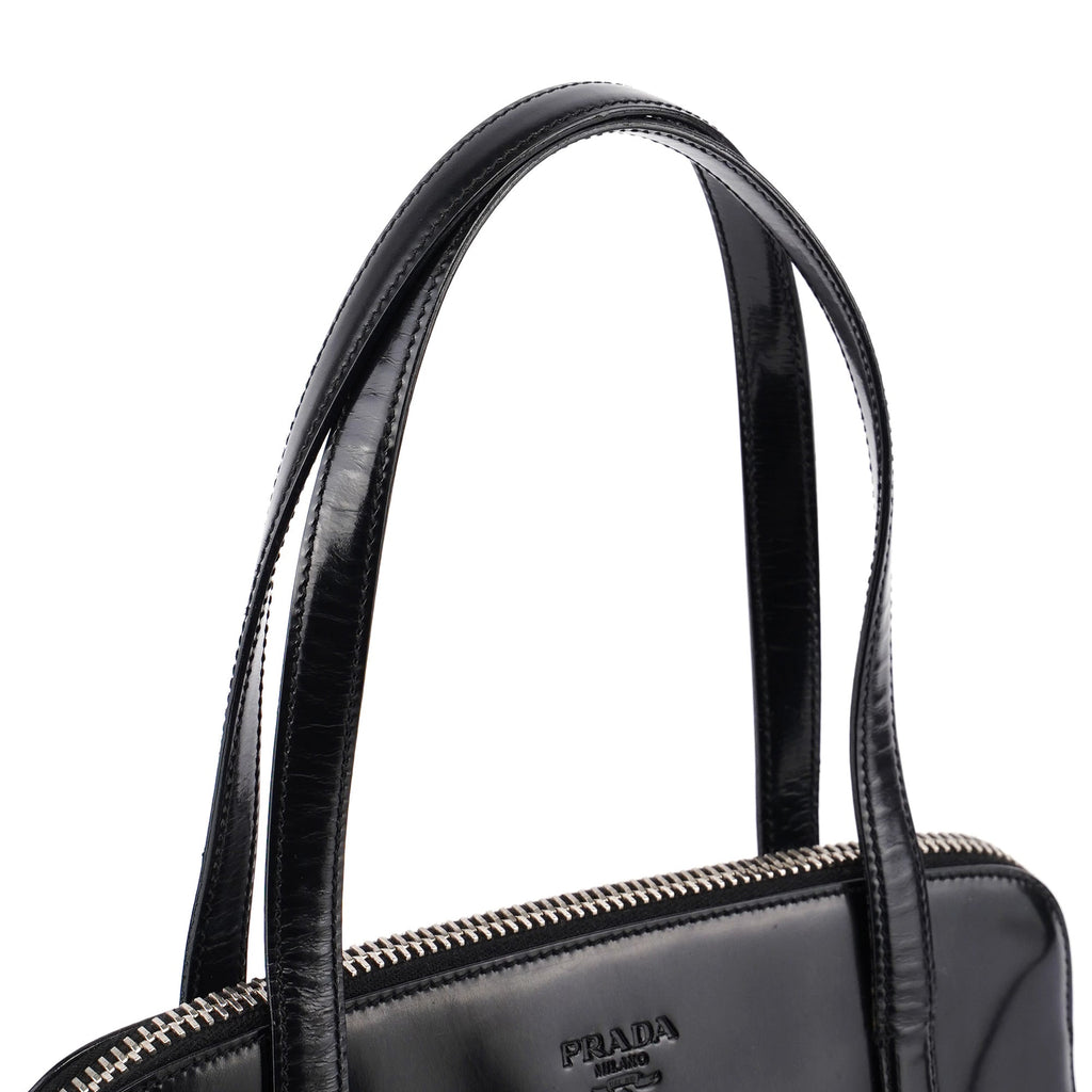 Black Spazzolato Tote