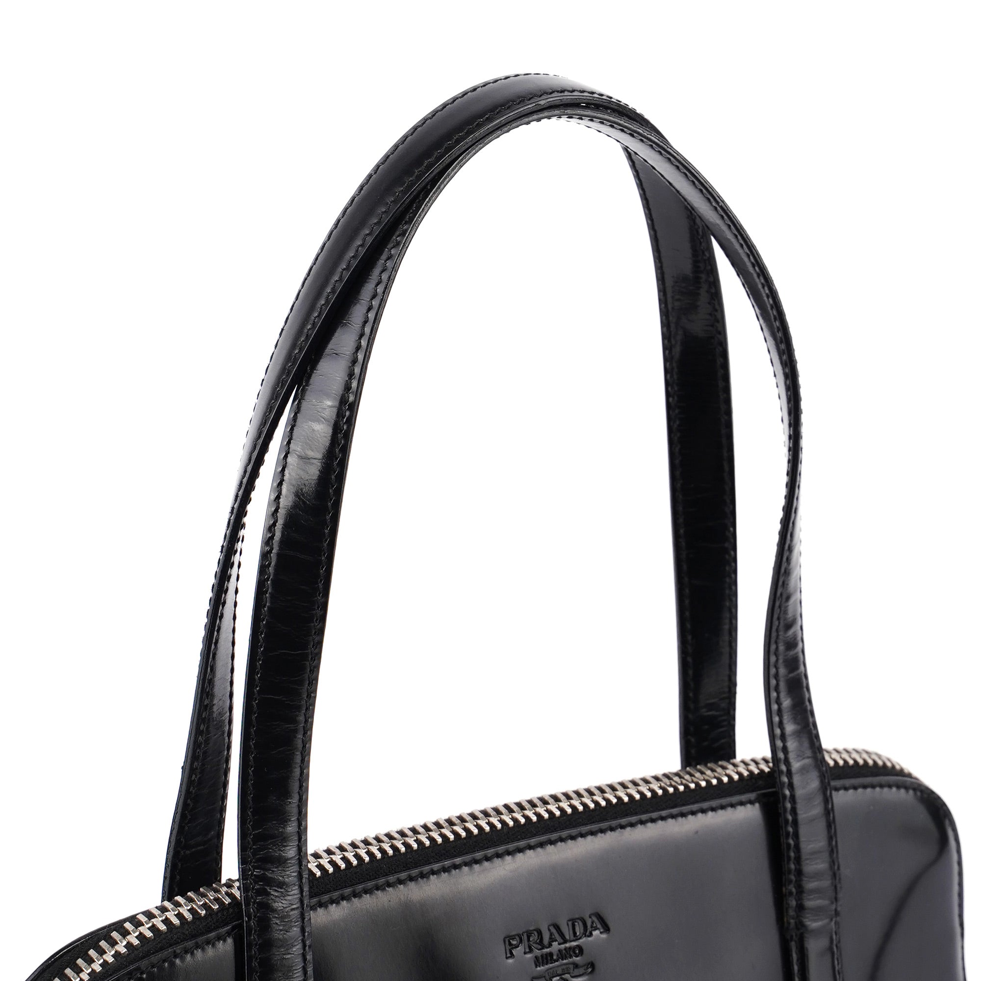 Black Spazzolato Tote