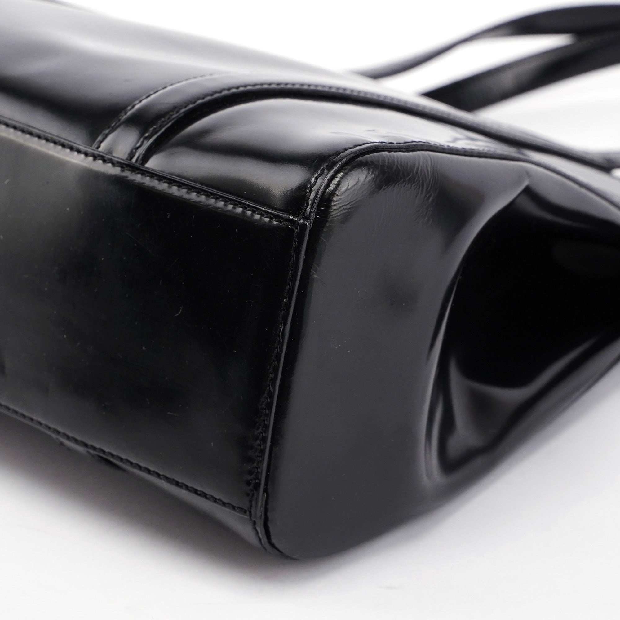 Black Spazzolato Tote