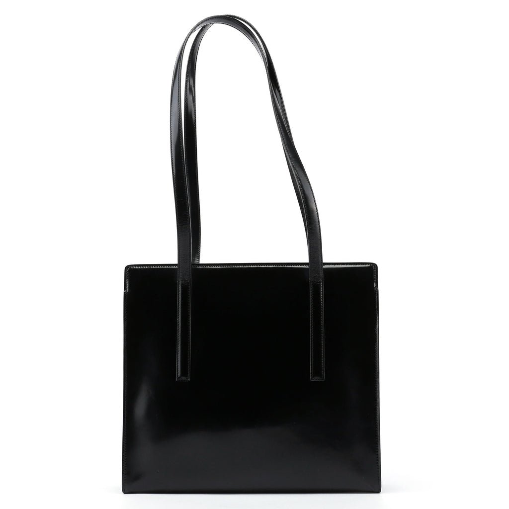 Black Spazzolato Tote