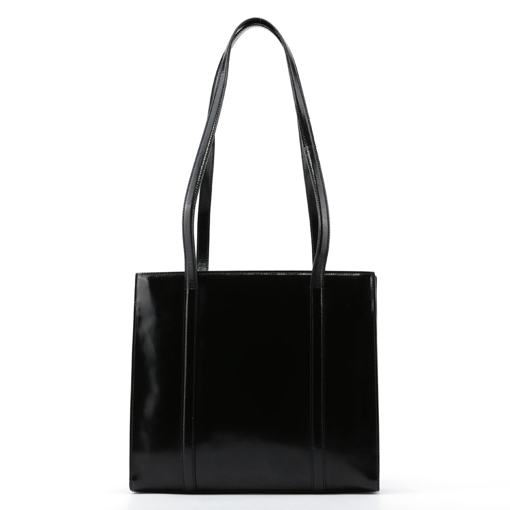 Black Spazzolato Tote