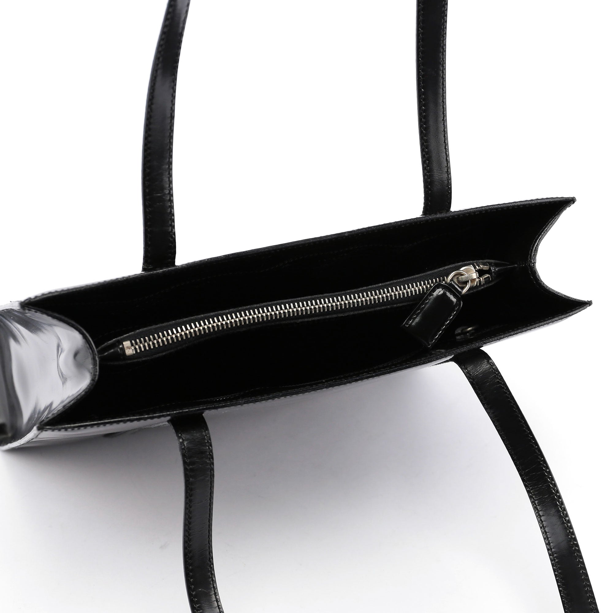 Black Spazzolato Tote