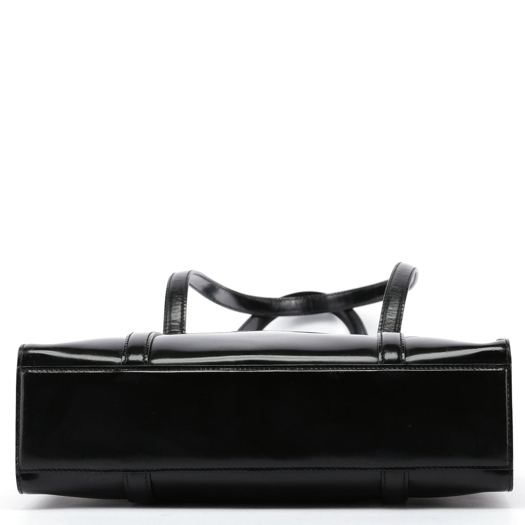 Black Spazzolato Tote